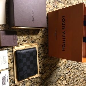 LV Louis Vuitton Damier Graphite Wallet